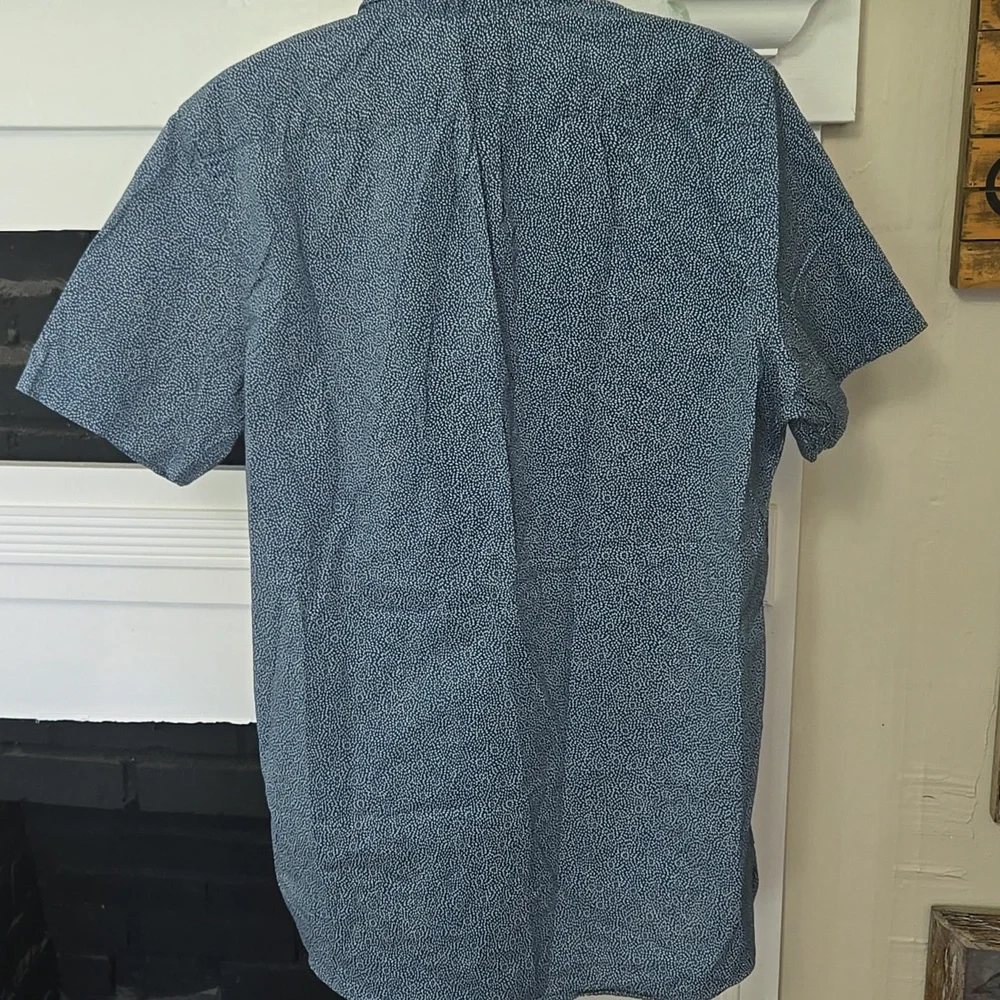 Goodthreads Blue & White Print Shirt - Picture 9 of 9